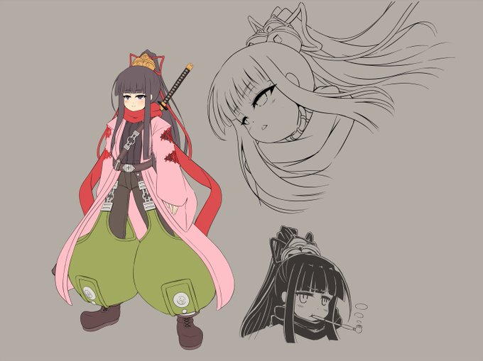 黒髪の子はこんな感じ 素肌晒すの嫌だからガッチガチに着込んでる感じ 