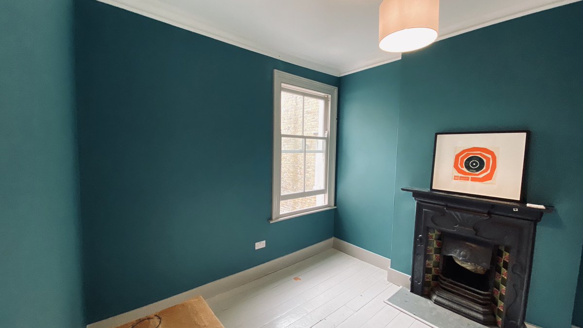 Another boy’s bedroom complete painted in #vardo and #purbeckstone @FarrowandBall @BespokeDecorUK