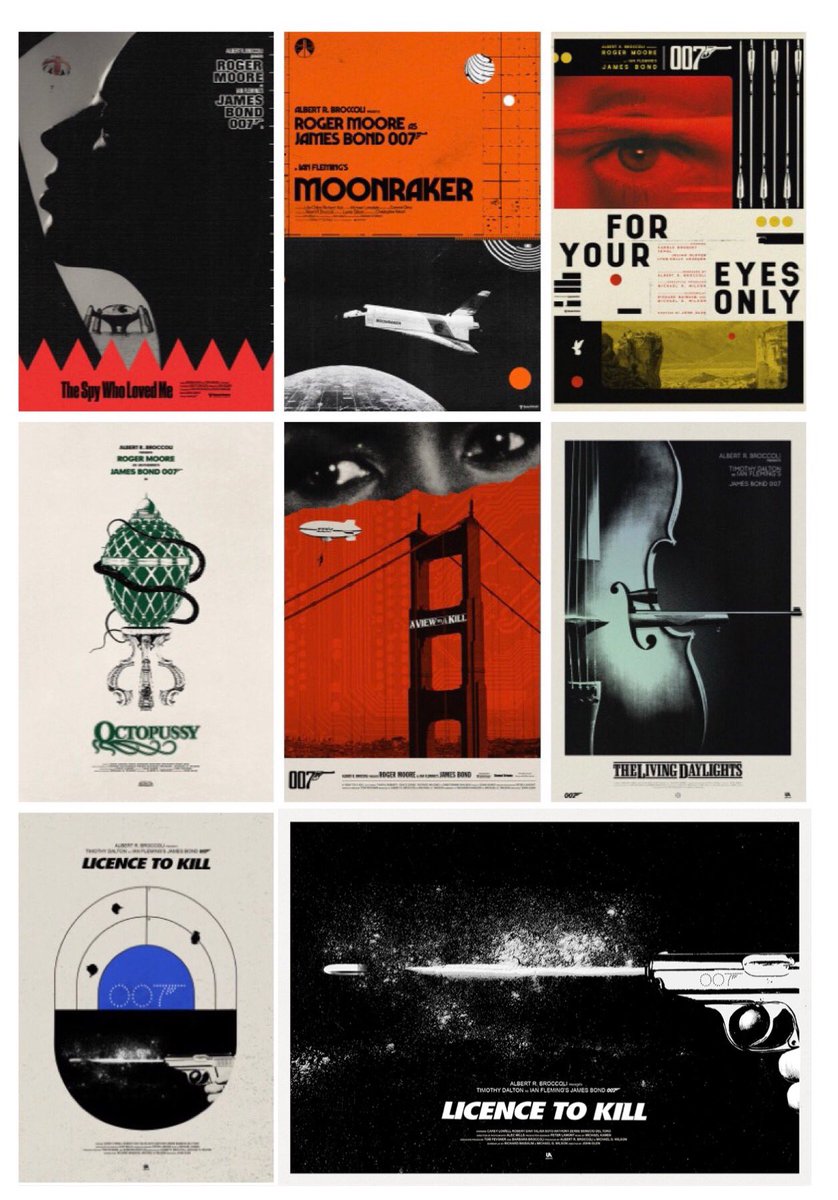 needledesign's tweet photo. So thats it. 7 Months Of my #BondRedesigned project have come to an end. This is by far the most fun ive had on a personal project.
Full thread below and all 25 (plus Licence To Kill Variant) collated below.
Thanks for everyones support 🙏 #JamesBond #NoTimeToDie #Bond https://t.co/BumTFlBYnp