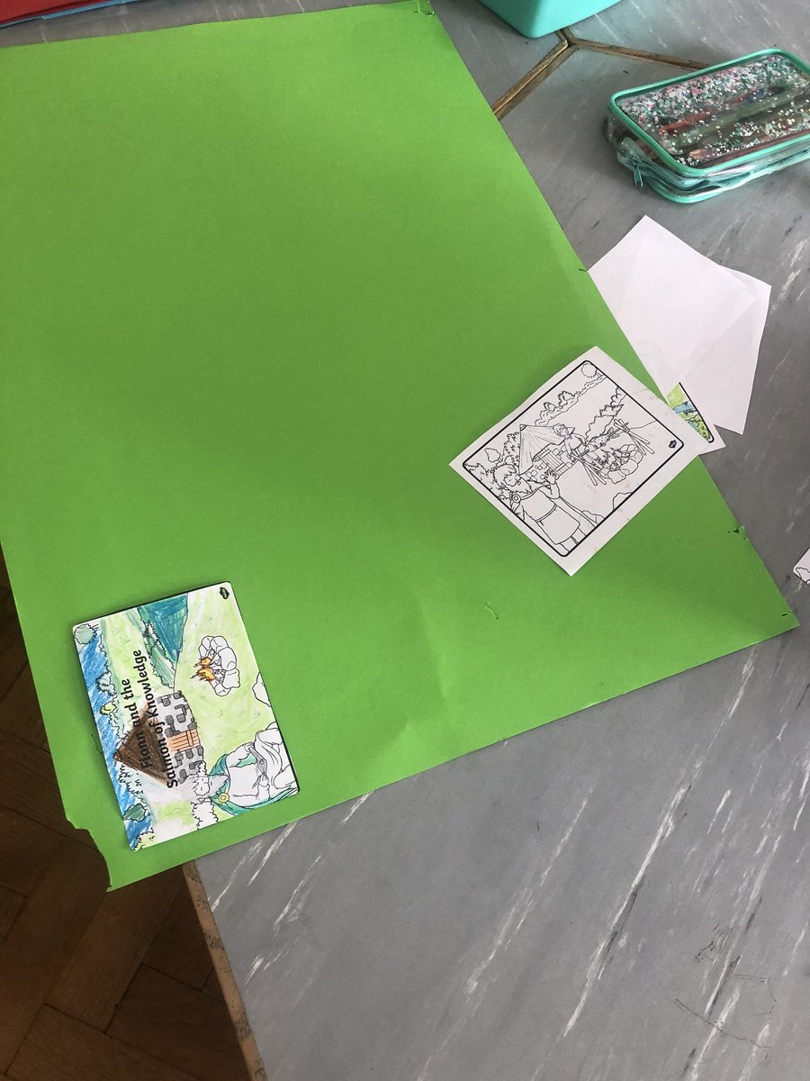 Some group work today. We sequenced the story of ‘The Salmon of Knowledge’ in history.