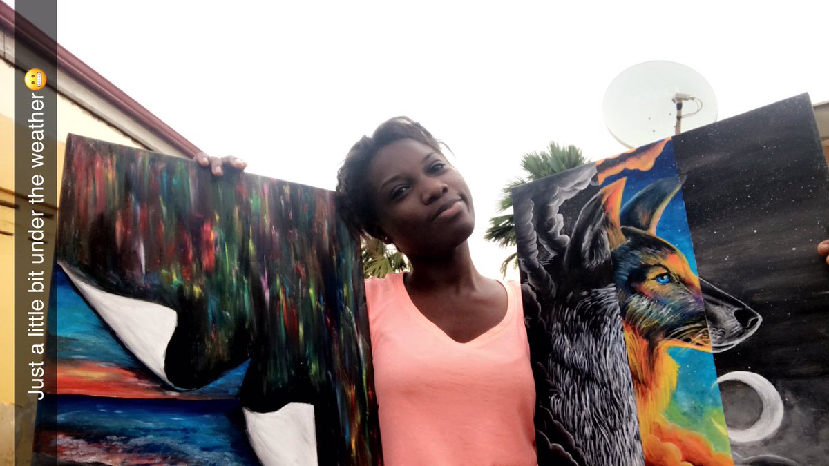 fosuaellis's tweet photo. Proud of my first two paintings😹 for sale https://t.co/R8iyDqHRjX