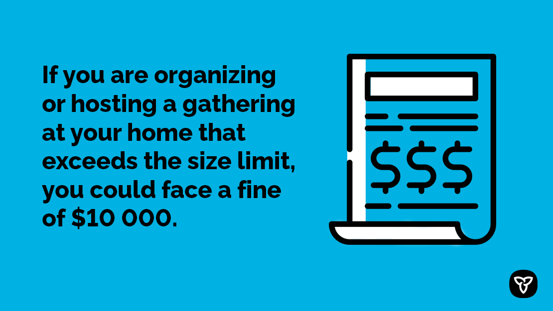 ONsafety's tweet photo. The province is proposing a minimum fine of $10,000 for people who organize gatherings at residential premises that exceed size limits. We are determined to take decisive action to protect Ontario’s recovery and keep Ontarians safe.
https://t.co/sPkb3vzE8W
#COVID19 https://t.co/rcBB3gJiyi