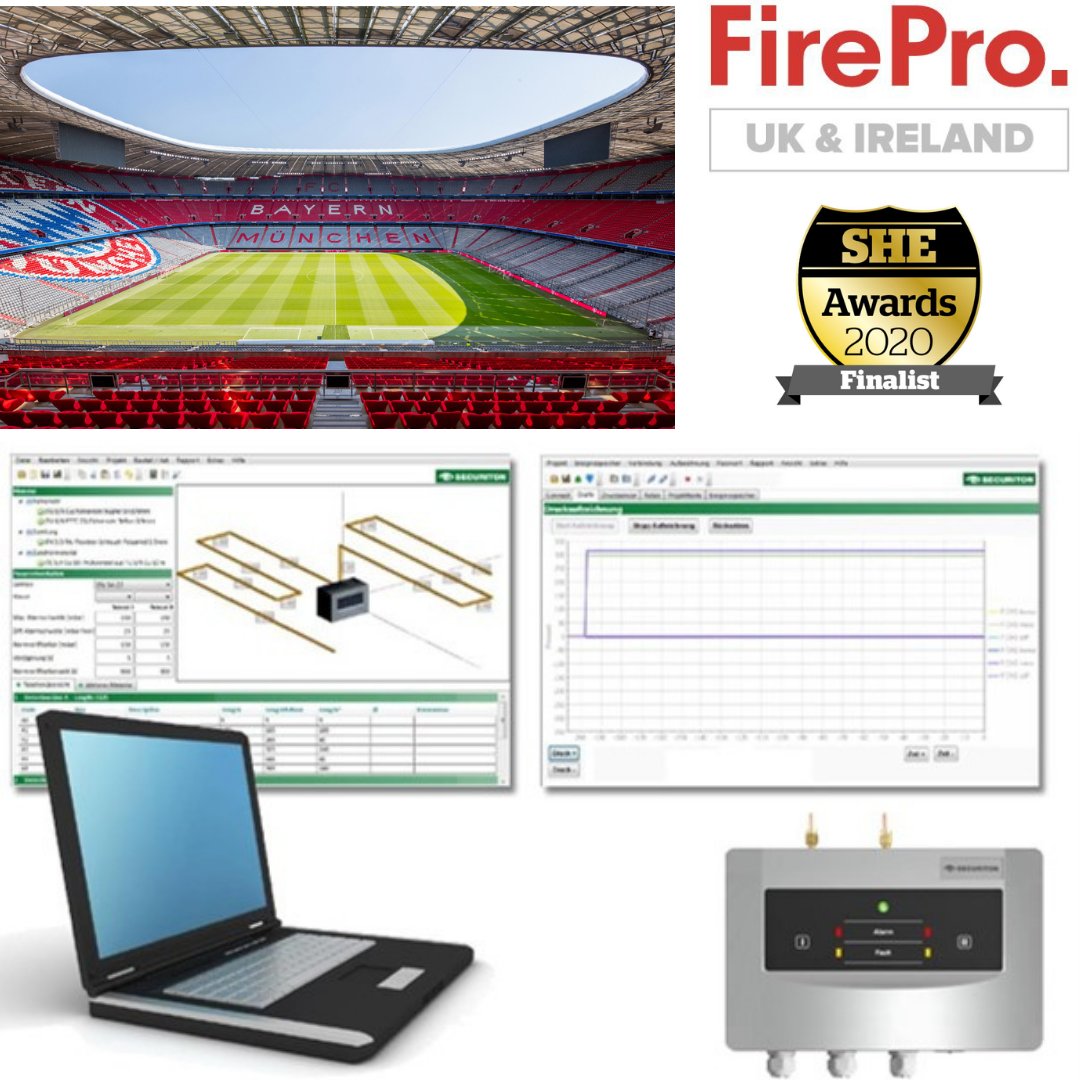 The Allianz Arena, required reliable automatic fire detection for the car parking areas throughout. The #Securiton ADW intelligent linear heat detection system met the requirement for total false alarm immunity, simplistic design and rapid fire detection. sales@fireprouk.com.