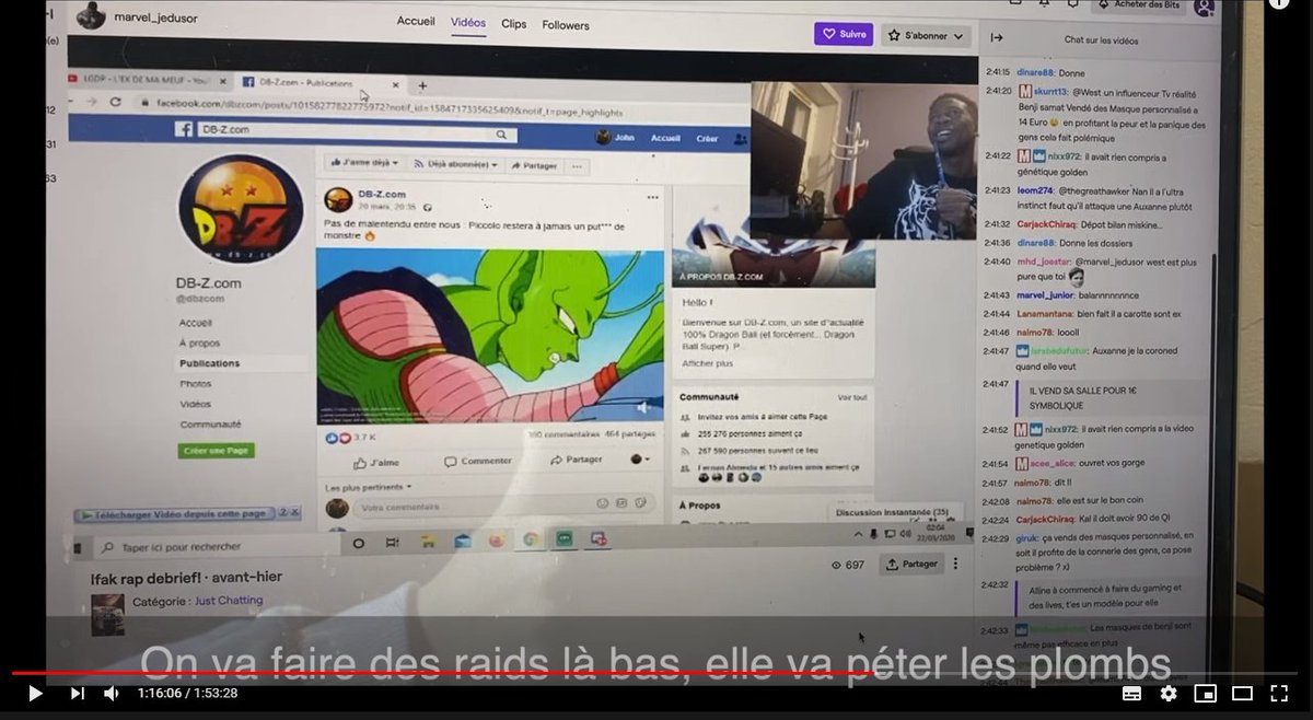 Il demande demande son twitch pour pouvoir faire des raids... Mais c'est des boutade et des blagues pas du harcèlement HEIN!