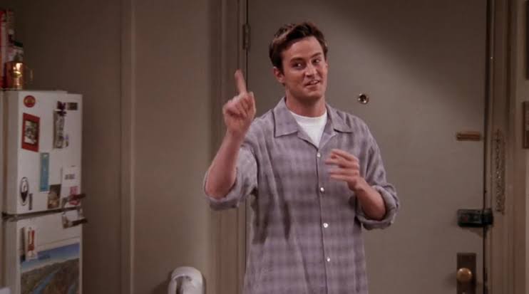 Dear Chandler,You taught us that jokes are important and also the timing of the jokes. Perfect example of the fact that one can always be happy no matter how bad their past was. If they have the right kind of attitude towards life.