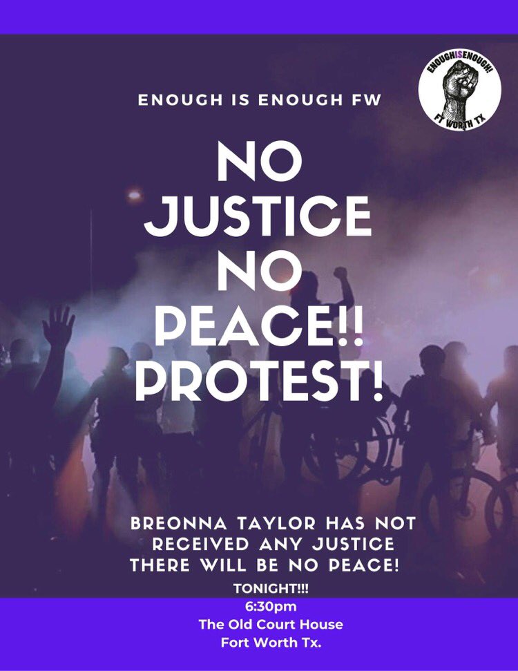 theactioncode's tweet image. FORT WORTH, today 9/23
6:30pm
100 W Weatherford (Courthouse)