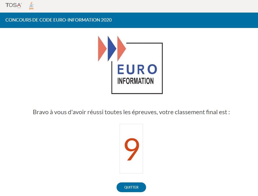 egaetan's tweet image. 9 ème du #CodeContest / Vive la rentrée ! #Java 🍾