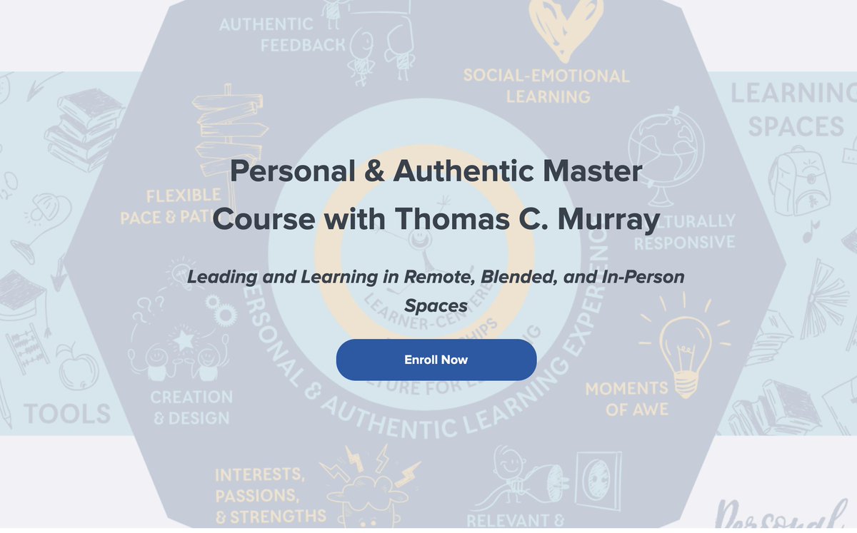 thomascmurray's tweet photo. Looking for ways to support your teachers this year? I created "Leading and Learning in Remote, Blended, and In-Person Spaces" to support educators in whatever environment they find themselves in, asynchronously - anytime, anywhere. More: https://t.co/HdDeHc9ZFg #AuthenticEDU https://t.co/T8GI0lndsg