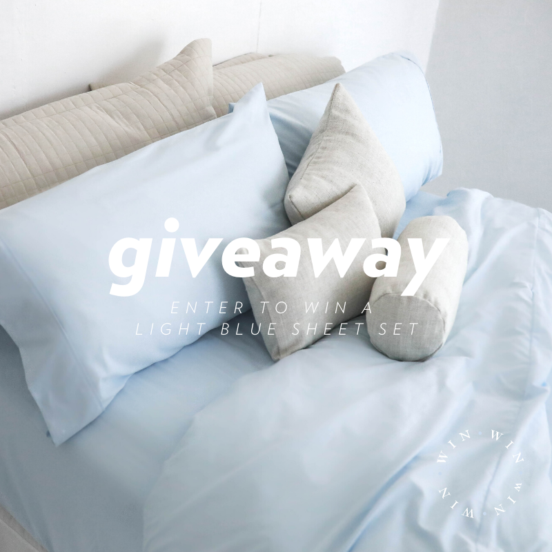 ComphyCo's tweet photo. #GIVEAWAY
⠀
We’re giving one lucky winner and a friend each a light blue sheet set in the size of their choosing!
⠀
How to Enter:⠀
-Tag a friend in the comments below
-For extra entries do the same on our IG & FB⠀
-Make sure you both are following Comphy Co 😊⠀
#Comphy https://t.co/jR9C7S96rC
