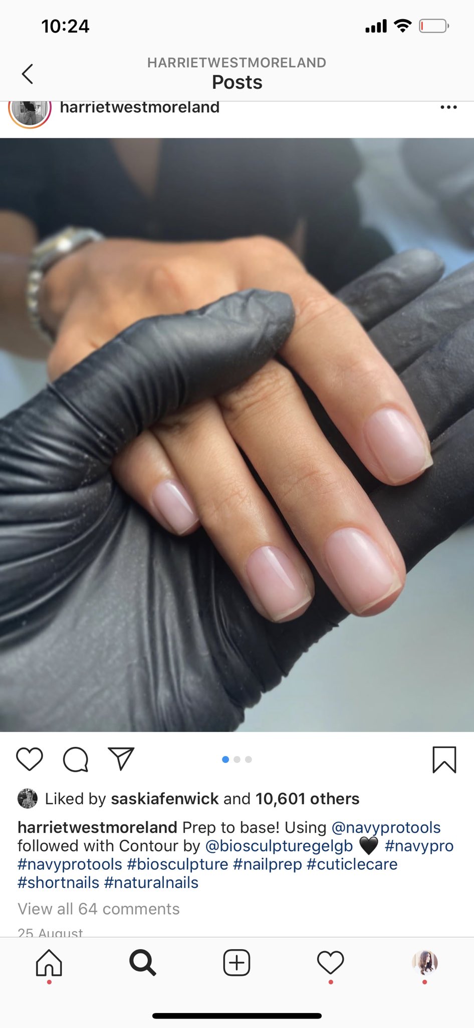 Laura on X: Manicure tomorrow and I'm manically screenshotting from Harriet  Westmoreland's insta because how perfect are these clean nails?   / X