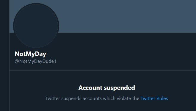 Tightest_fit's tweet photo. Twitter arbitrarily decided to boot my guy off of the platform with no warning or explanation, and that's pretty shitty! Hopefully they can fix that. #SaveMyDay https://t.co/g6dfODQ2wC
