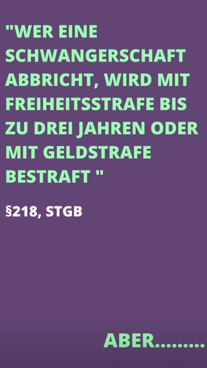 ASA_Muenchen's tweet photo. Einen Kurzüberblick gibt es zu dem Thema Abtreibung im Strafgesetzbuch auch in der InstagramStory der kritischen Mediziner*innen mit denen gemeinsam wir diese Woche zum Thema Abtreibung informieren. #saveabortionday #wegmit§218 #wegmit218a https://t.co/owprgR7fIK
