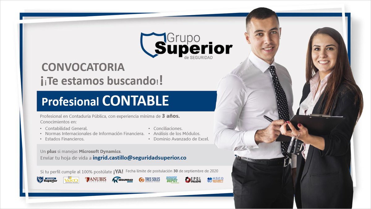 ¡𝗕𝘂𝘀𝗰𝗮𝗺𝗼𝘀 𝗣𝗿𝗼𝗳𝗲𝘀𝗶𝗼𝗻𝗮𝗹 𝗖𝗢𝗡𝗧𝗔𝗕𝗟𝗘! ¿Estás en busca de empleo y tu perfil se adapta a lo que estamos necesitando? 👩🏽‍💻o ¿Conoces algún amigo que esté en busca de empleo? 📲 #trabajosíhay #familia #Superior #profesional #Contable #bogotá #suba #empleo #vacante