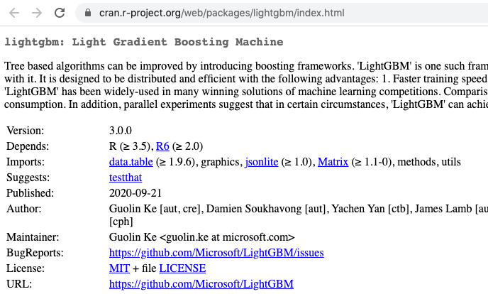 SzilardPafka's tweet photo. Wow, finally lightgbm is on CRAN #lightgbm 😍🎉 https://t.co/qOAYZZg59f