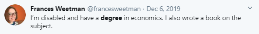 1) THREADFrances Weetman had a varied and interesting university experience that equipped her with expertise in many areas...