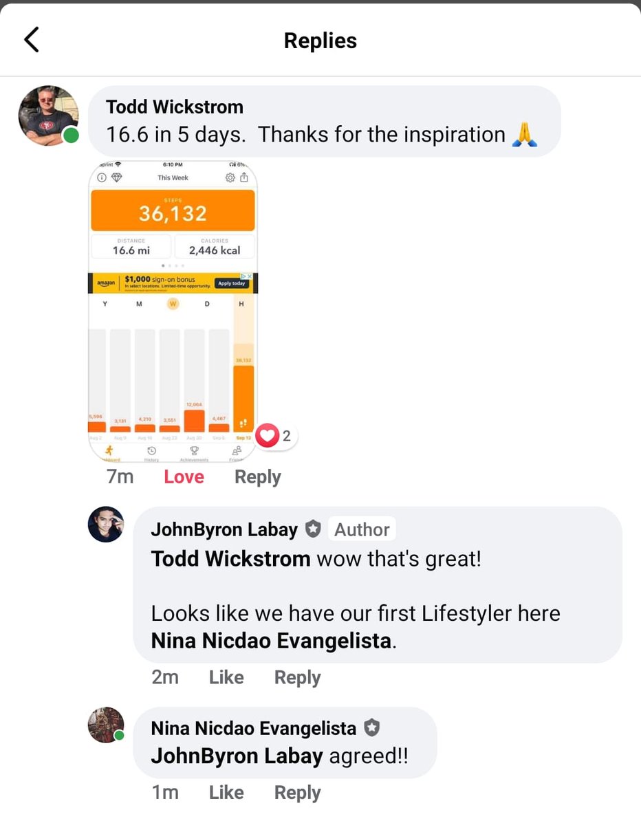 aaaptmd's tweet photo. Congratulations @Todd Wickstrom for finishing the first challenge of AAA Lifestyle Club!You are now a certified #Lifestyler! Registration is open until the 25th of September
https://t.co/WXrmAoaQKo
Finish 15 miles in 5 days &amp; you'll get a Lifestyler Shirt from #AAAPTLifestyleClub https://t.co/VpeEVKJc0B
