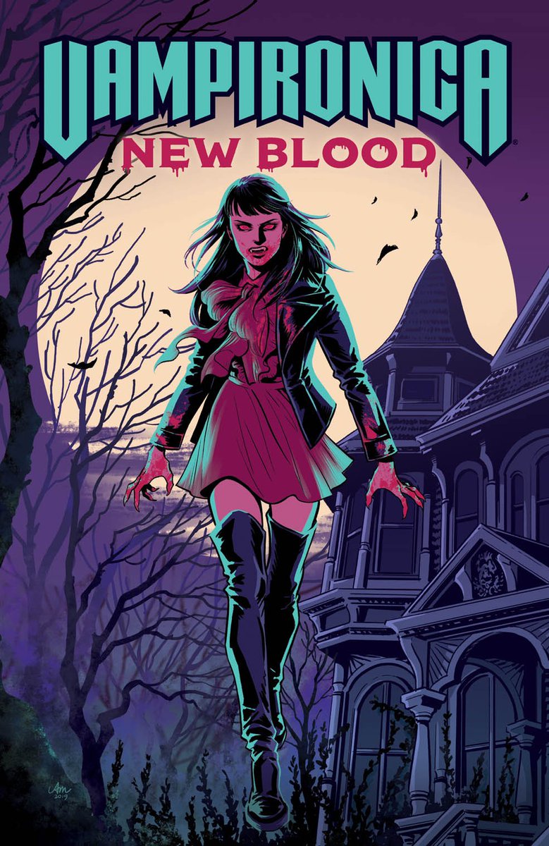 VAMPIRONICA: NEW BLOOD tpb is out TODAY!? 

Published by @ArchieComics, written by @FrankTieri and @MichaelMoreci, drawn by me and @Supajoe, colored by @MattHerms, lettered by Jack Morelli. #NCBD 

More info: https://t.co/5n2QbECIQu 