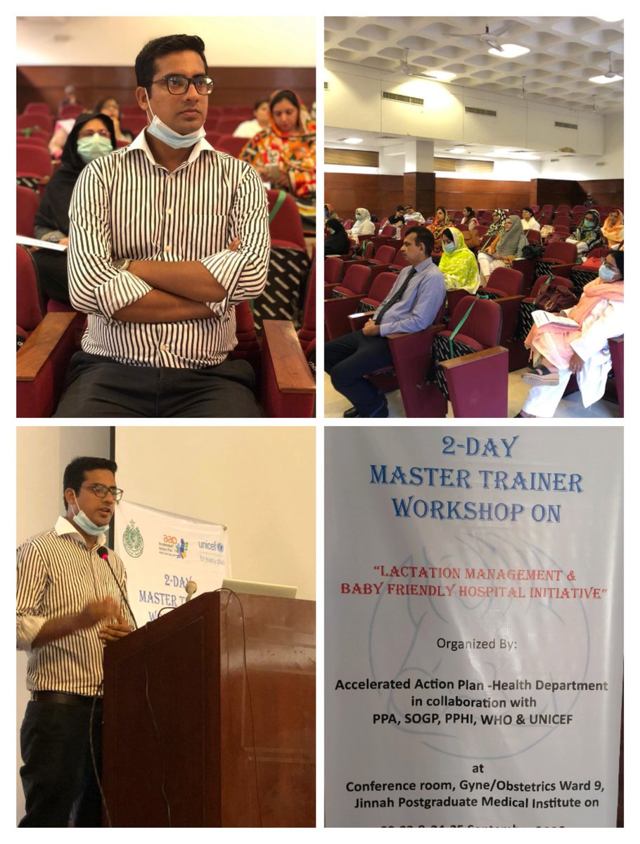 Master trainer workshop on Lactation Management and Baby Friendly Hospital Initiative organized by Accelerated Action Plan, Health dept. GoS
#AAPHealth #UNICEF #WHO #PPA #SOGP #PPHI