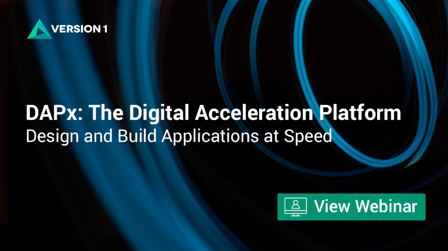 version1's tweet photo. In our latest webinar, we demonstrate how you can instil real digital capabilities within your organisation. Learn how to accelerate and enable your #digitaltransformation while reducing the cost and risk associated with digital programmes. https://t.co/KxYYZMiYWq https://t.co/jEe3jltajN