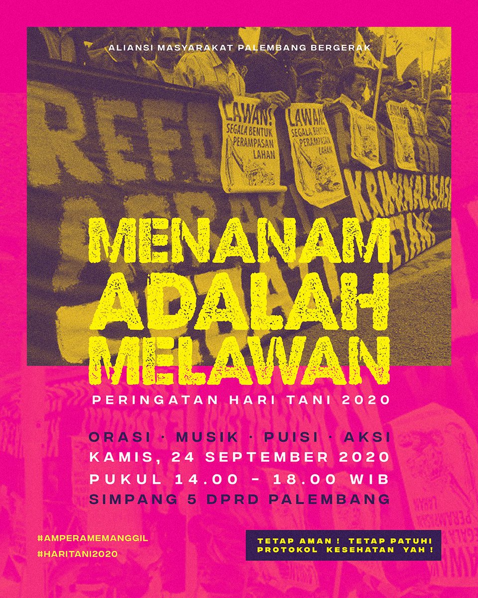 Mulai jam 2 siang di Simpang 5 DPRD, Palembang.