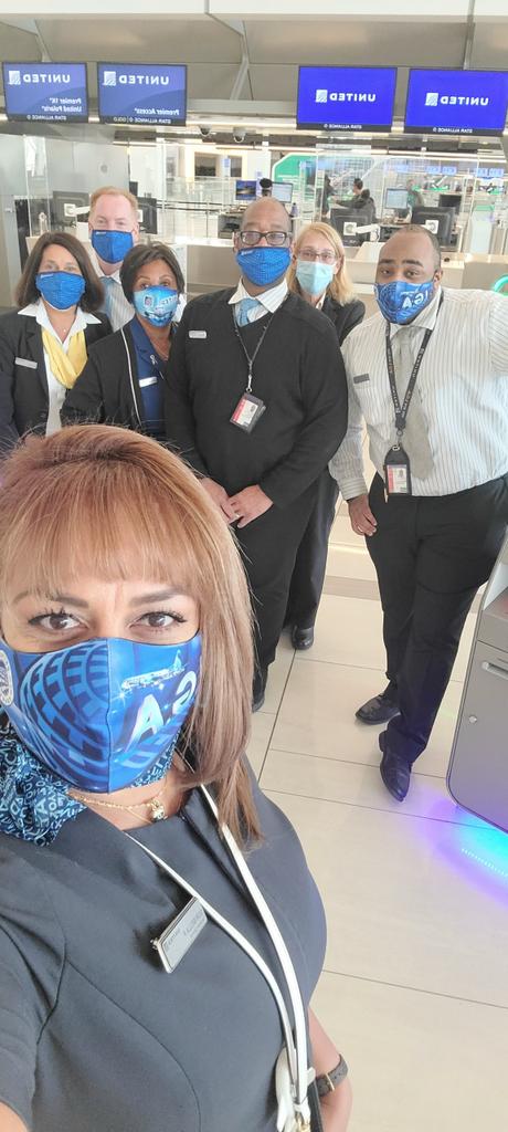 Love this team! High spirits even during difficult times! #NewLGA #UnitedTogether #TerminalB #WeAreUnited