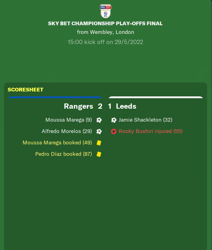 End of the third season. Celtic survive by the skin of their teeth. Phew! Rangers go into the lottery of the playoffs again! But this time they make it through!!! Leeds vs Rangers in the Playoff final has to go down as one of the greatest ever spectacles.