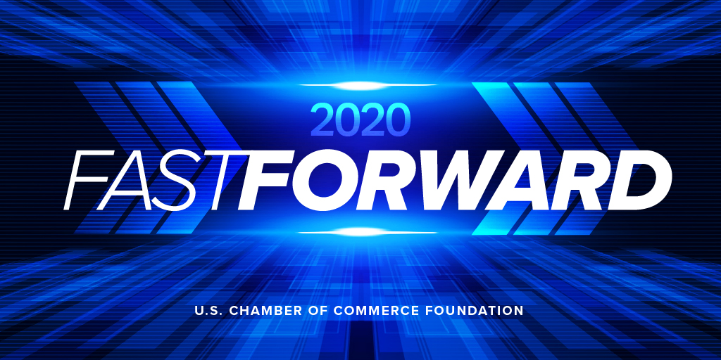 USChamber's tweet image. You won’t want to miss @USCCFoundation’s #FASTFORWARD2020, a platform to explore the people, ideas, and innovations that are changing our lives in aging, food, housing, and sports. Join us for the virtual summit next week: bit.ly/35MdM2G
