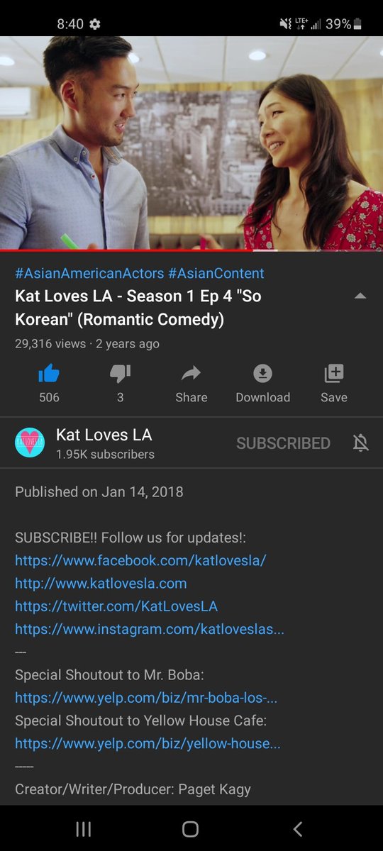 tuser5555's tweet photo. @AndrewYang Has everyone seen the rom com series @PagetKagy wrote, created n acts in? Check out all the episodes! It's good! #YangGang #comedy #AsianAmericanActors #AsianAmerican #AsianContent https://t.co/Rbmo7uHnwr