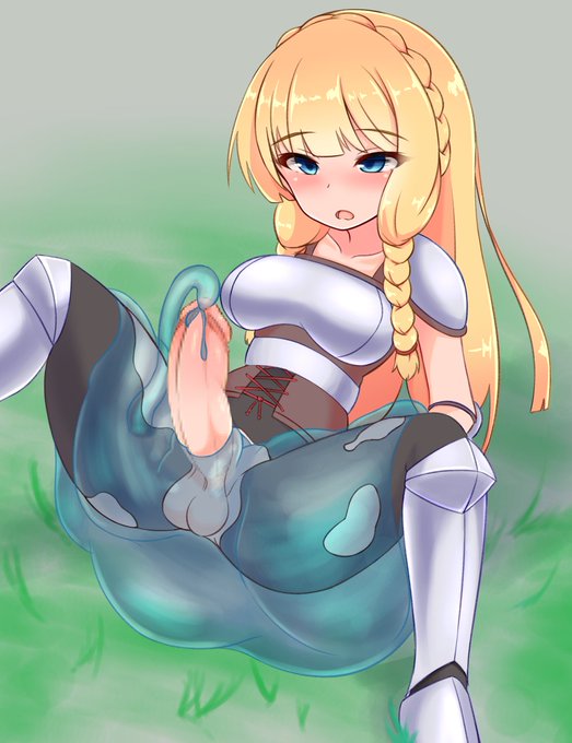 スライムに産卵されちゃうふたなり女騎士ちゃん 