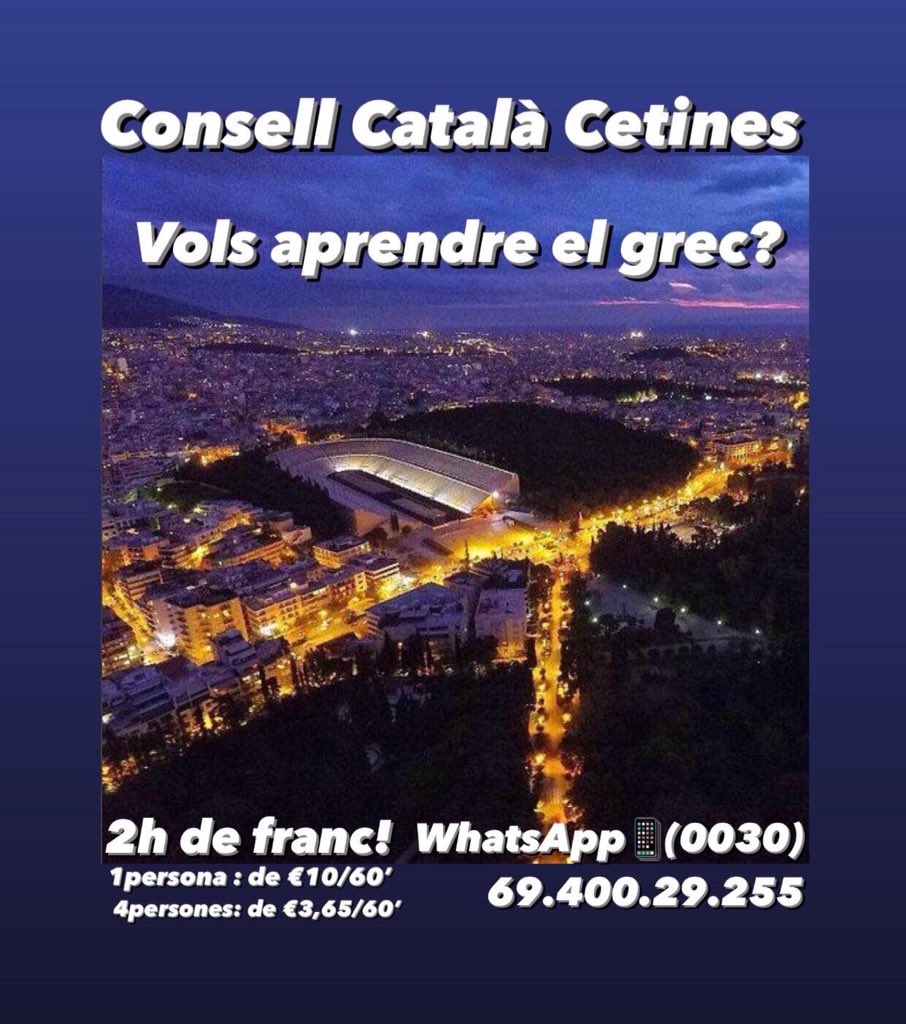 ConsellCetines's tweet photo. #τηλεμάθημα!

#Grec #Grècia #Atenes #Catalunya #Català #Llengua #Civilització #Barcelona #BCN #Girona #Tarragona #València #Alcant #Elx #Andorra #Perpinya #Eivissa #Empúries #LaBisbalDempordà #Lleida #Montserrat #Ελλάδα #Αθήνα #Καταλανικά #Ιταλικά #Πορτογαλικά #Ισπανικά #Avui https://t.co/dPywMqX79v