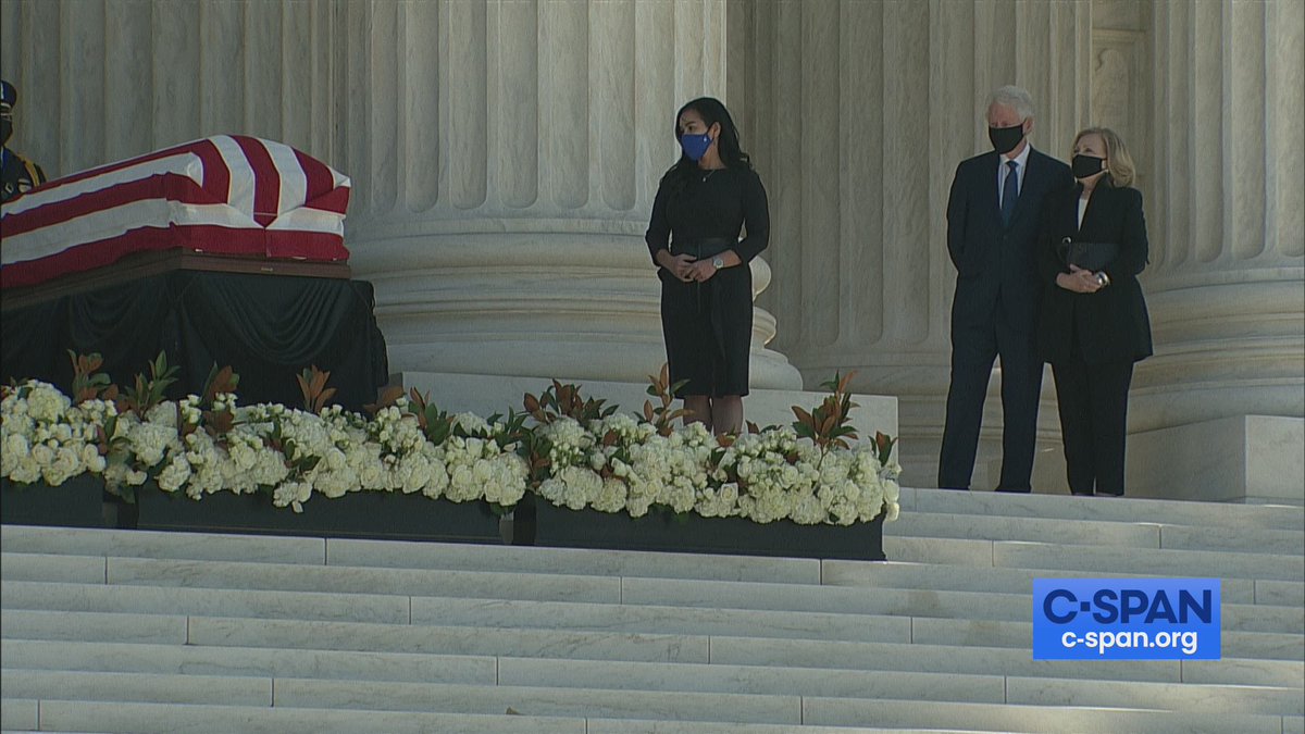 I was honored to pay my final respects today to Justice Ruth Bader Ginsburg.