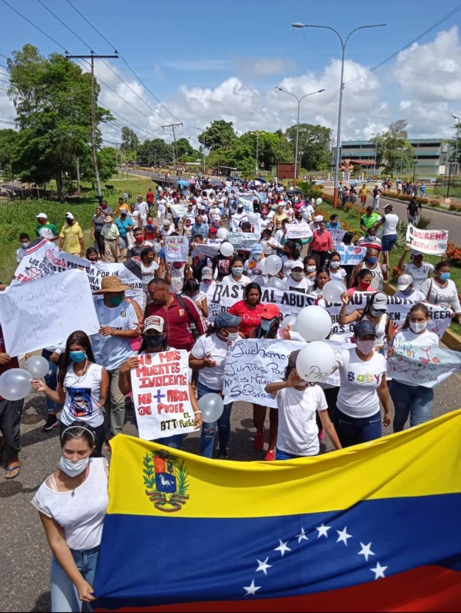Despierta #Venezuela barrancas del Orinoco #Monagas sale a las Calles a protestar contra el régimen de Maduro, ante la falta de todos los servicios públicos. #23Sep