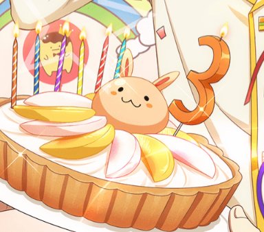 This isn't a cake I think it's an orange and peach(???) pie?Cute rabbit...cute...I probably wouldn't eat this cake but it still looks delicious....