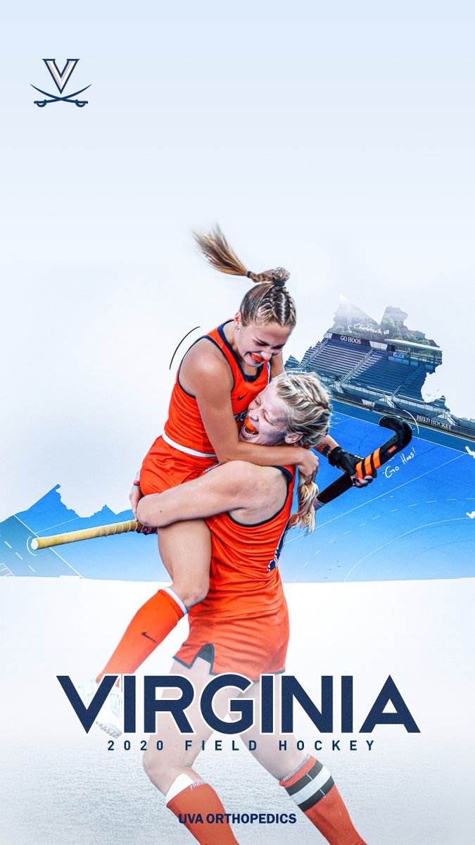VirginiaSports's tweet photo. Your 💻&amp;📱 will be 🔥 with @UVAFieldHockey on this #WallpaperWednesday 🏑
#GoHoos | #Wahoowa 🔶🔷 https://t.co/bbEUmFK6yr