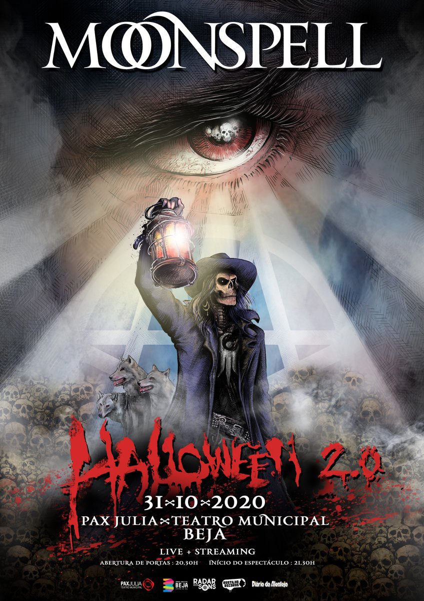 moonspell's tweet photo. Moonspell Halloween 2.0
Pax Julia Teatro Municipal de Beja. - 31 OUT 2020
https://t.co/aiR2g6rjtF…
Poster Art: Pedro Silva Artwork
#moonspell #moonspellofficial #halloween20
@CMBeja @bilheteira @rastilhorecords #almamaterrecords @RadarDosSons @diariodoalentejo https://t.co/6xHKiJ4wvU