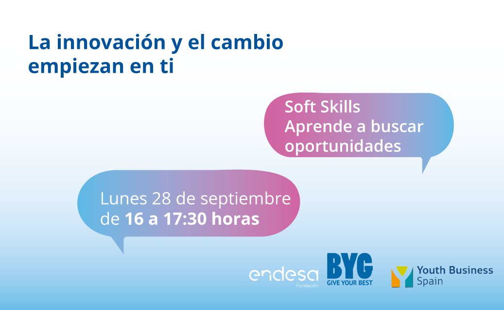 ybspain's tweet photo. El próximo 28 de septiembre vamos a por la segunda 🙌 ¿Te apuntas? Te contaremos como aprender a buscar oportunidades 🚀
Inscripciones aquí ➡️ https://t.co/F8Ohub0Ml4
📅 Lunes 28 de septiembre
⏰ De 16:00h a 17:30h
@FundacionEndesa @LQDVI #BYGGiveYourBest
#Compe10ciasLED https://t.co/2oTG7N8d7P