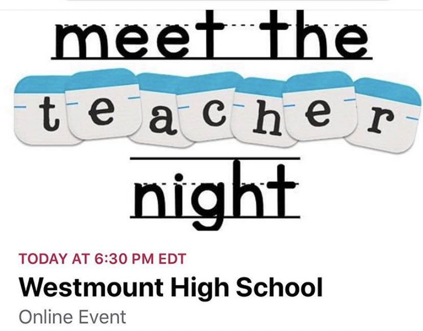 Looking forward to meeting our parents tonight at 6:30pm. See you then!
