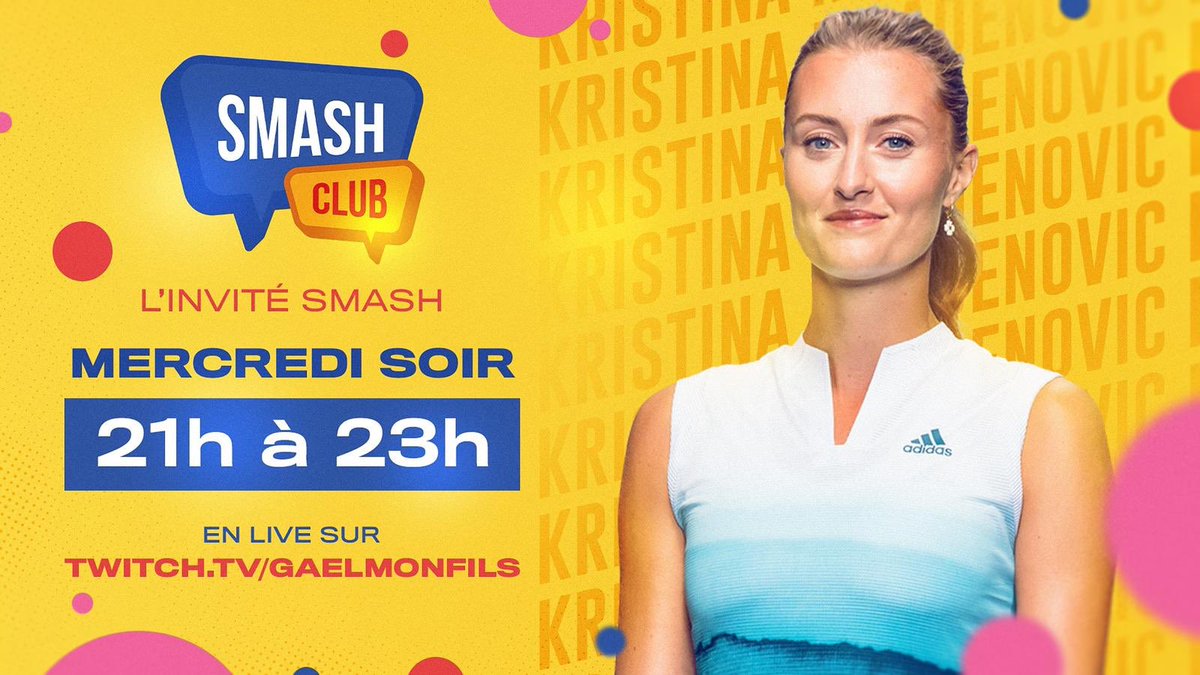 Gael_Monfils's tweet photo. Ce soir @KikiMladenovic sera notre invitée dans le #SmashClub ! 🙌🏾

Elle va venir nous donner un peu de ses nouvelles avant Roland Garros 🎾

🎥 https://t.co/xI0T5bUeDS https://t.co/gCprYng8Pu