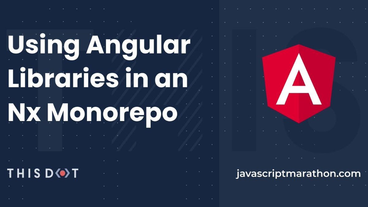 ThisDotLabs's tweet image. Our very own, @devpato, is up next for #javascriptMarathon!
Join us in 10 MINUTES to learn about "Using #Angular libraries in an Nx Monorepo"
Live link ๐
buff.ly/2ZPSRIf