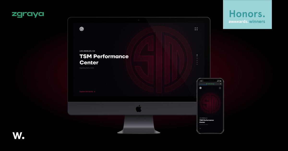 ZgrayaDigital's tweet photo. #ZGRAYAdelivers
Honors from @AWWWARDS 

One more honorable mention from Awwwards – our website for Team SoloMid Facility, an Esports training ground in LA with lots of cool stuff to do for pro gamers and their fans.

Thank you Team SoloMid @TSM  and @AWWWARDS

#webdesign #webdev https://t.co/DATzTKIXbD