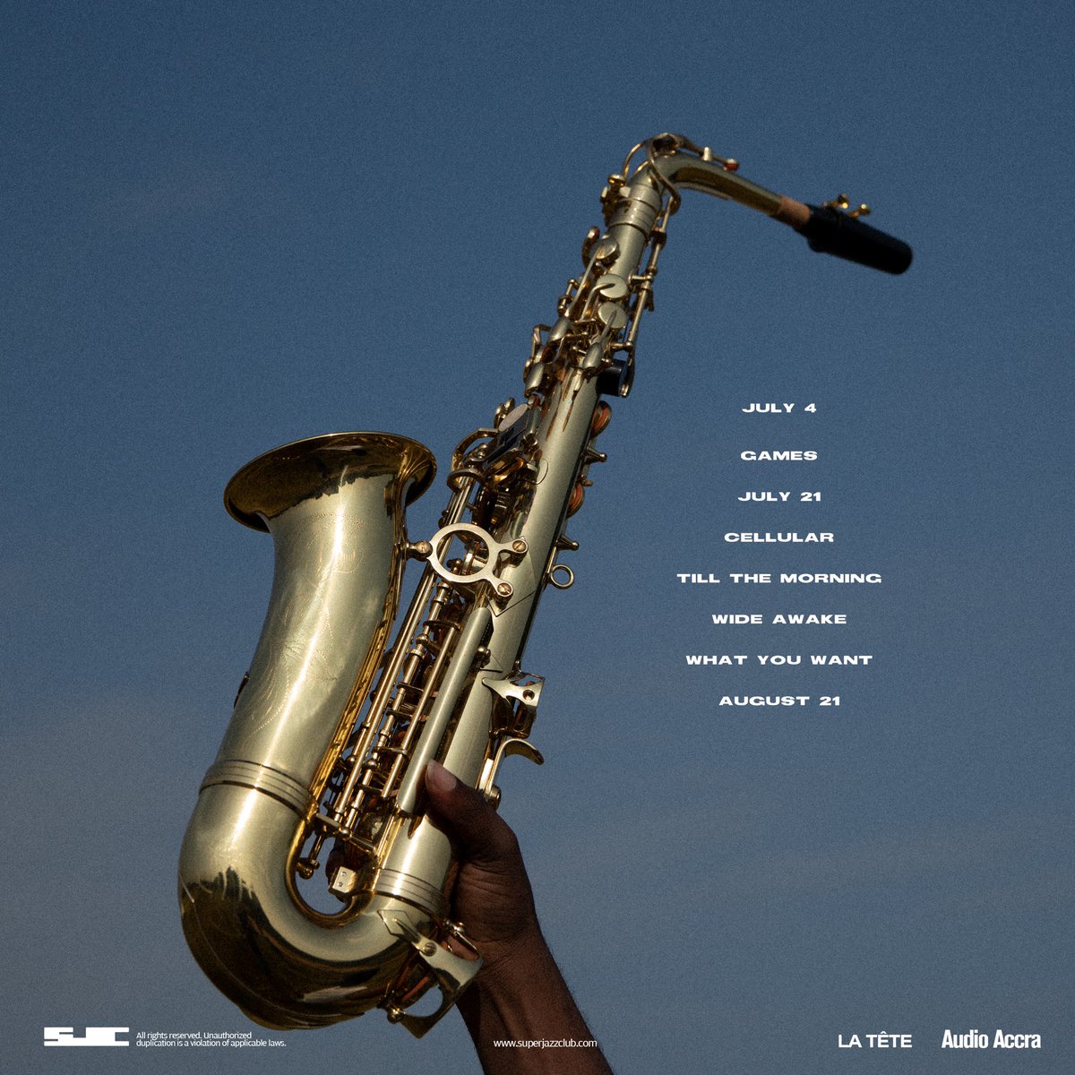 SuperJazzClub's tweet photo. ‘For All The Good Times’, a tracklist 🎡

Our debut EP out September 25. https://t.co/cxttrmfcLB