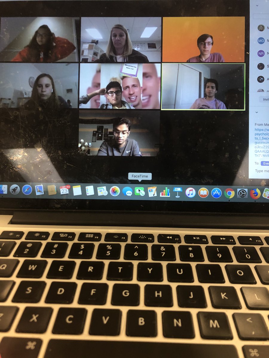 mag_hunt20's tweet photo. We had our first AT chat this morning and it was fantastic! We talked about looking forward and ways to practice mindfulness in our current situation while balancing anticipation of the future! Join us on Thursday at 1:00 for our next chat! #CommUnity #UHSAT https://t.co/86LSzqI3GV