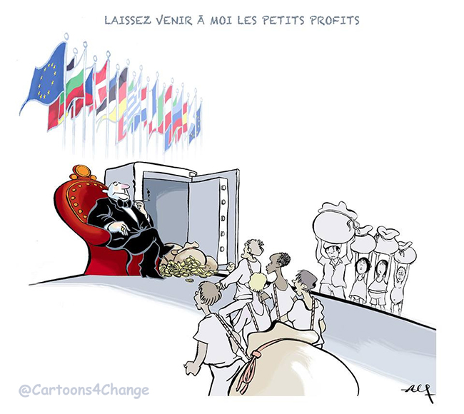 L'UE prétend être le plus grand donateur d'aide. La vérité: l'Europe est le plus grand bénéficiaire du commerce d'exploitation. Maintenant que les #ODD auront >50 ans de retard, il faut réinitialiser la politique de <a href="/Trade_EU/">EU Trade 🇪🇺</a> pour ARRÊTER L'EXPLOITATION ET LE TRAVAIL DES ENFANTS