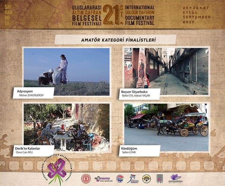 “Derik’te Kalanlar” belgesel filmimiz, “21. Uluslararası Altın Safran Belgesel Film Festivali”nde 1431 film arasından finale kalarak ilk 7 film arasına girdi.

Yönetmen: Onur Can Atlı 
Görüntü yönetmeni: Muhammed Ali Bekar - Bilal İlhan 
Danışman: Dr. Öğr. Üyesi Burak Türten
