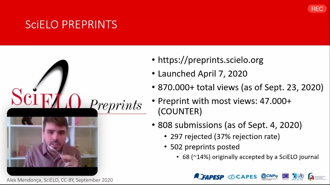 pkp's tweet image. #OASPA2020 Looking forward to next steps as well Alex! @RedeSciELO’s partnership and ongoing support of  #OPS #OpenPreprintSystems #preprints is a great example of what is possible when open science+ open infrastructure collaborate and work together.