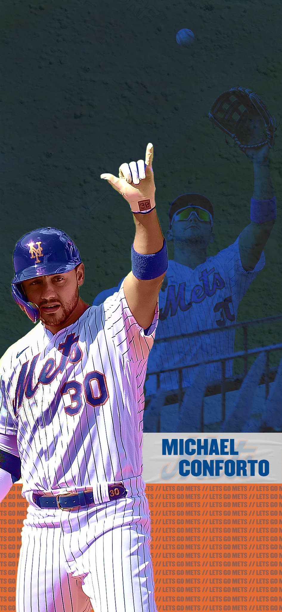 New York Mets on X: Custom wallpaper time! Tweet us your name and number  in the next two hours and we will create as many personalized wallpapers  that we can. #LGM  /