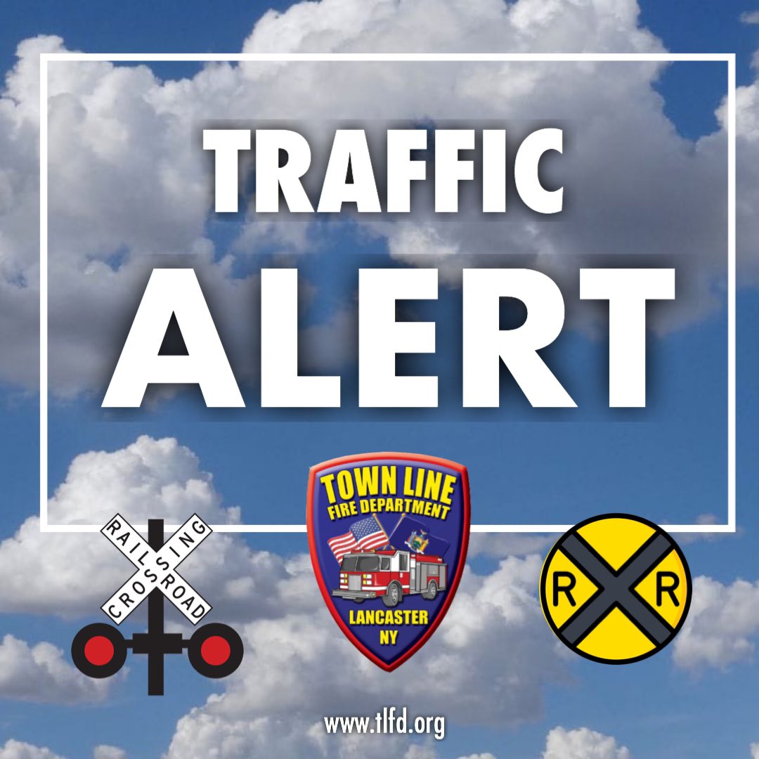 TownLineFire's tweet image. TRAFFIC ALERT!  The Erie Street railroad crossings at Steinfeldt, Pavement, and Schwartz are blocked due to a disabled train. The estimated time of repair and road reopening is unknown at this time. Please plan your travels accordingly.