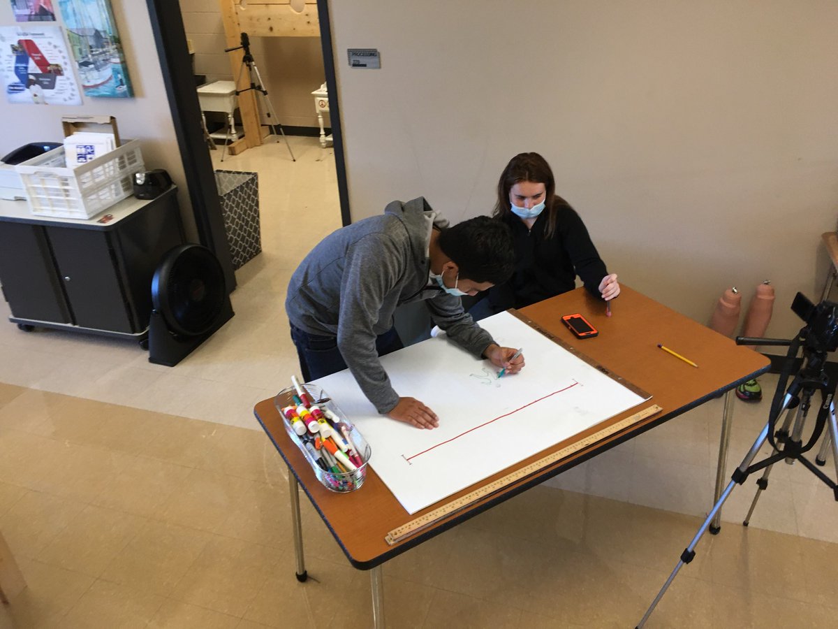CteDcps's tweet photo. Rough crime scene sketches sometimes get enlarged into to scale drawings for the benefit of other investigators or a jury. Here, Seniors Kirsten and Alexis work on just such a sketch. https://t.co/eB5wS2wy0G