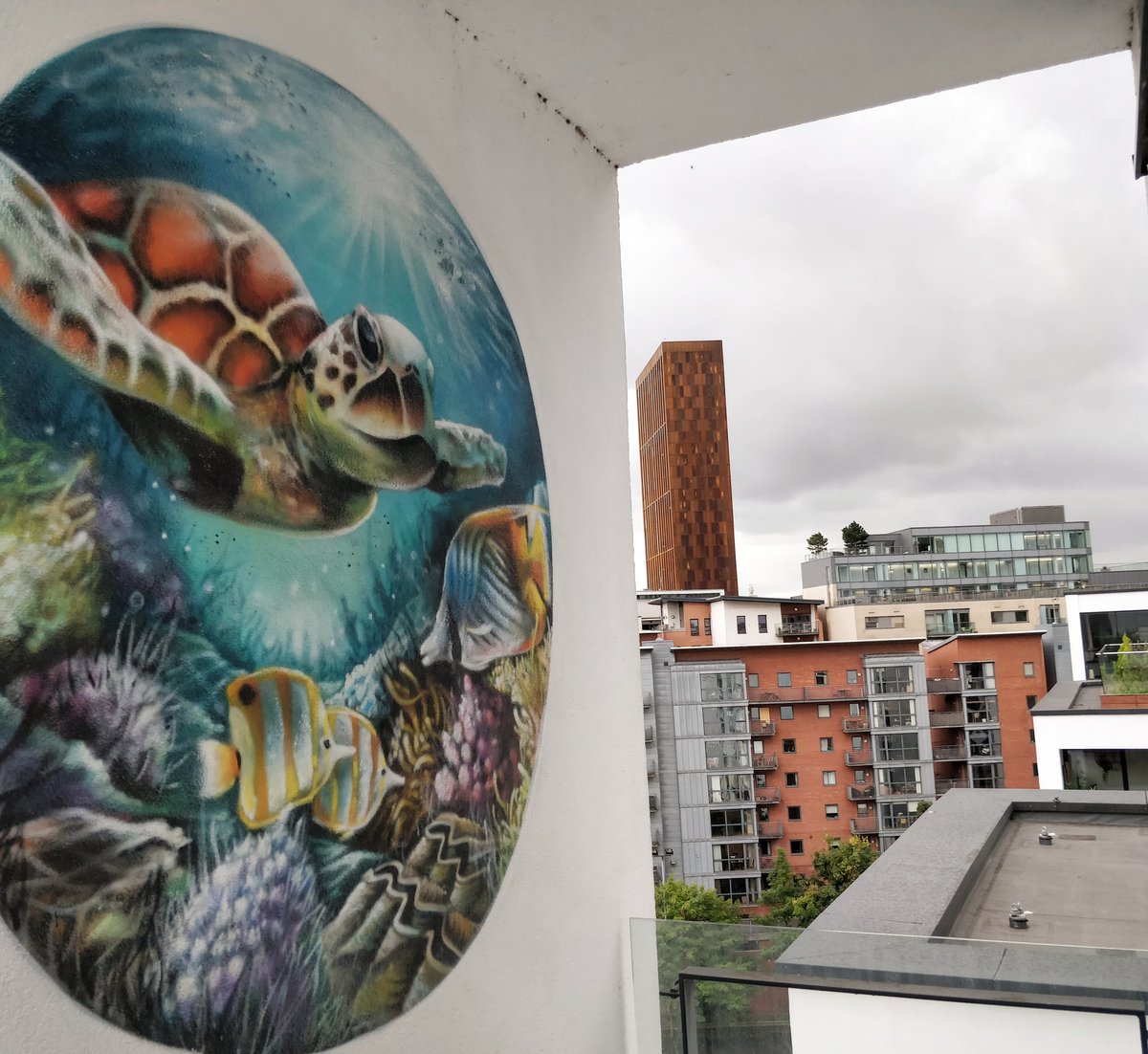 graffiti_russ's tweet photo. All done at this penthouse overlooking #deansgate #deansgatelocks #hillquays https://t.co/owBLn2EmO2