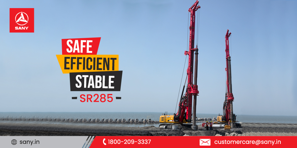SanyIndia's tweet image. The best in class safety and comfort accompanied with a touch screen controlled system makes the SR285 one of our most hi-tech and efficient piling machine.

#SanyIndia #PilingMachine #Safe #Stable #Efficient